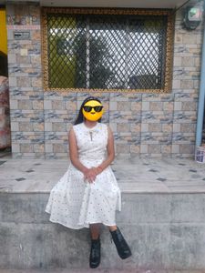 High Flare Dress With Attached Inner