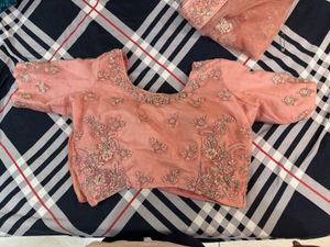 Peach Lengha For Wedding And Engagement