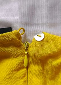 Rareism Yellow Tiered Mini Dress