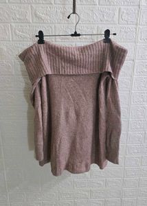 Off-the-Shoulder Knit Sweater