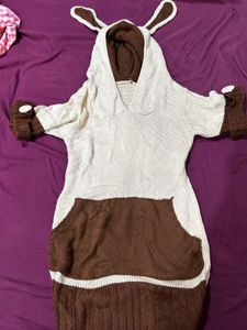 Cute Hooded Knit Sweater