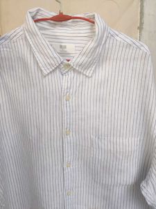 Striped Button-Up Shirt