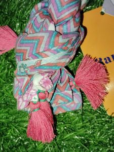 Rangriti Chevron pure cotton Print Dupatta with Ta
