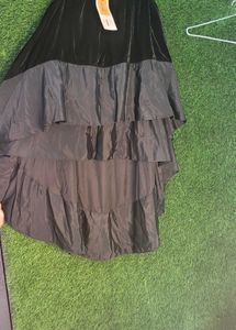 Tiered High-Low Skirt