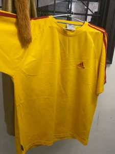 Adidas Yellow Training Tee