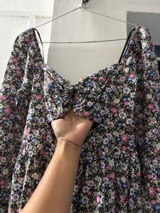 Floral Print Mini Dress