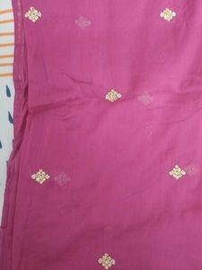 Pink Embellished Kurta Set with Dupatta