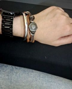 y2k vintage diesel leather wristband
