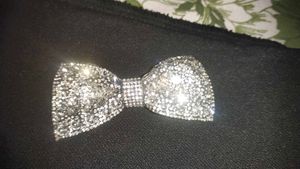 Sparkling Rhinestone Bow Hair Clip