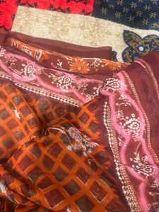 Elegant Floral Print Saree