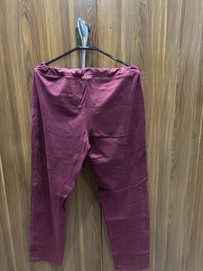 Maroon Casual Pants