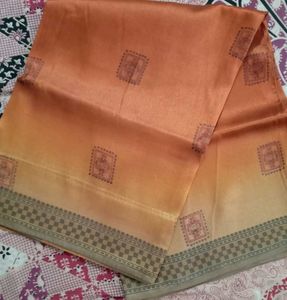 Elegant Orange brown Saree
