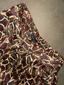 Zara Statement Snake Print Maxi Skirt