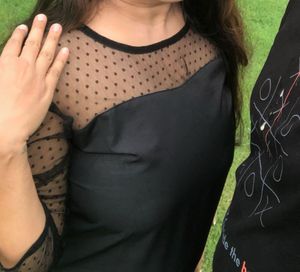 Sheer Polka Dot One Piece