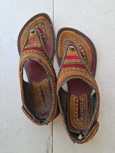 Embroidered Ethnic Sandals used only one time