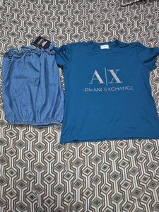 Armani Exchange T-Shirt and Denim top