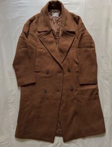 Oversized double breasted coat