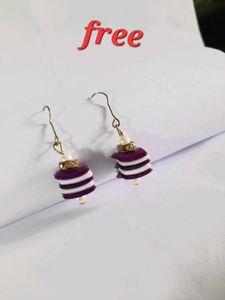 Hair Bun + Free Earing