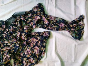 Chic Floral Mesh Top