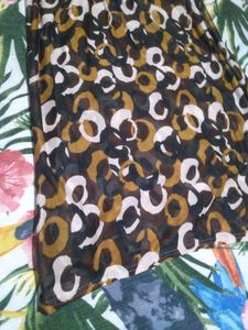 Patterned Midi Skirt
