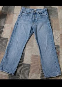 Light Wash Straight Leg Jeans