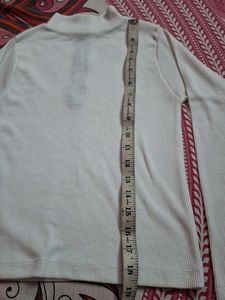Ribbed Mock Neck Zip-Up Top