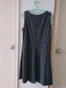 Joe Fresh Sleeveless Black And White Flare Dress