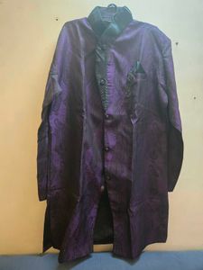 Men's Purple Indo western Ethnic Kurta set