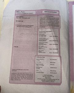 POORVI English Textbook for Grade 8