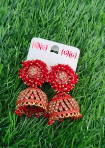 Ethnic Oxidized Silver Earrings