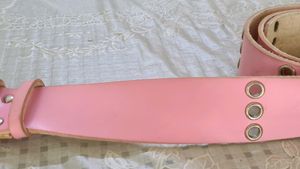 Pink Belt with Metalic Rings