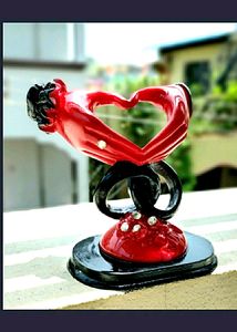 "💖 The Artist Hub Love Couple Ring Showpiece - Perfect Valentine's or Marriage Couple Gift. Express Love & Romance in Style! 🎁🇮🇳"