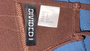 Brown Halter Neck Crop Top