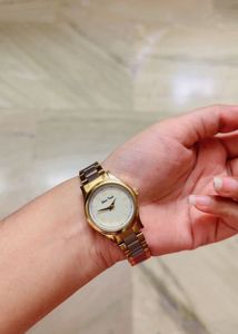Elegant Gold and Silver Tone Watch