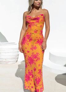 Vibrant Floral Maxi Dress
