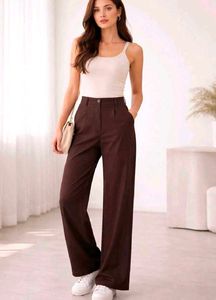 casual coffee colour pant