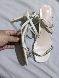 Rhinestone strappy heels Size 37