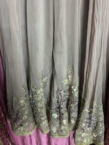 Embroidered Kurta with Mirror Work