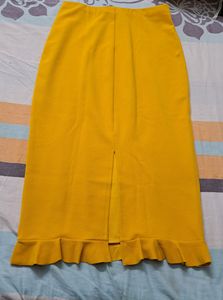 Shein Brand Yellow Mermaid Skirt. Great For Partyw
