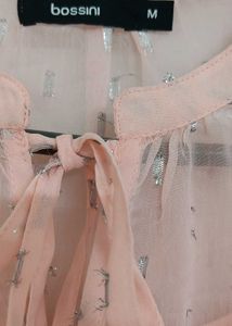 Sheer Blouse with Sparkle Detail