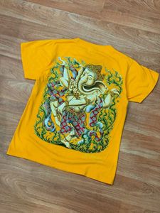 Yellow Ganesha Graphic T-Shirt