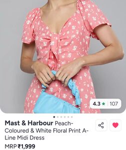Mast & Harbour Floral Print Midi Dress