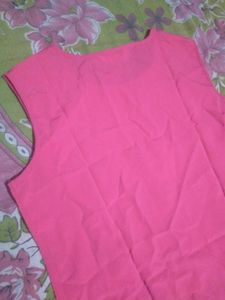 Pink Sleeveless Top