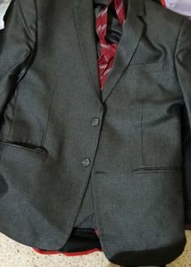 3 piece Suit set Sharp Charcoal Vest , pant and Ti