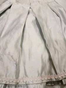 Pleated A-Line Skirt with Lace for 10, 11 year