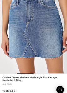 Denim mini skirt