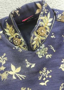 Boys Floral Print Kurta