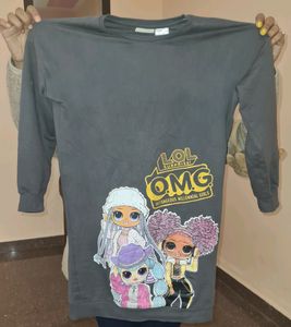Grey Girlish Top