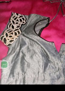 Pink &amp; Silver Saree with blouse like new