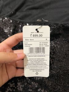Sparkly Black Halter Dress